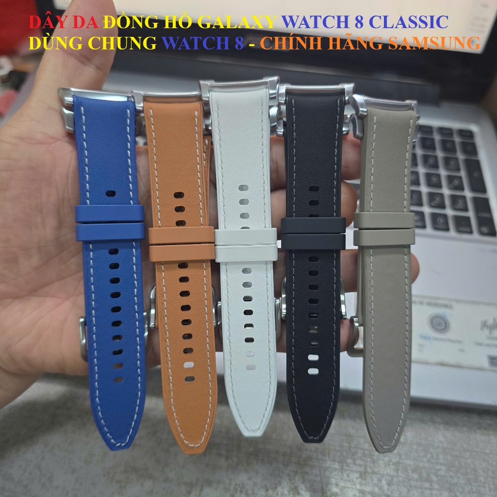 Dây Đồng Hồ Galaxy Watch 8 Classic / Watch 8, Dây Da - Chính Hãng Samsung