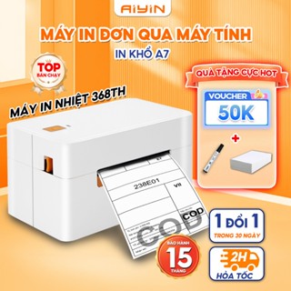 Máy In Nhiệt Bluetooth Mini AYIN 368TH Khổ A7, Máy In Đơn Hàng TMĐT, In Mã Vận Đơn, In Hóa Đơn