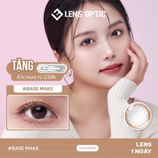 Kính áp tròng 1 ngày SEED Eye Coffret 1 Day UV M màu Base Make – Lens nâu tự nhiên 14.0 - LENS OPTIC