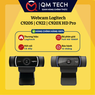 Webcam Logitech C920S | C922 | C920X HD Pro Webcam - QMTECH STORE - Tặng kèm chân tripod