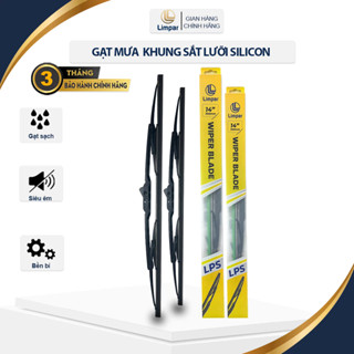 Gạt mưa ô tô khung xương sắt, cần gạt nước kính xe hơi cao cấp, lưỡi gạt silicon gạt sạch, gạt êm, dễ lắp đặt - LIMPAR