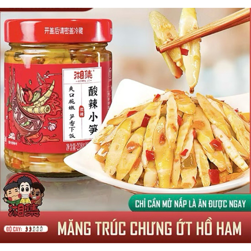 Măng Trúc Ngâm Ớt Chưng Hồ Nam -Hàng cao cấp