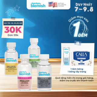 Chấm Mụn 2 Lớp Giảm Mụn Nhanh Sau 1 Đêm Bye Bye Blemish Drying Lotion 30ml Cho Tất Cả Loại Mụn