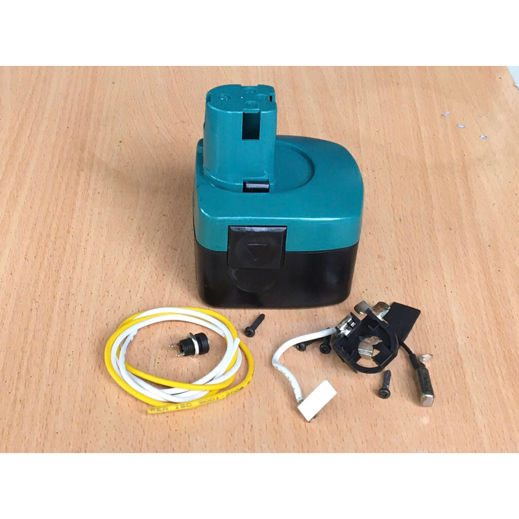 Vỏ Pin CIDS 9.6V - Vỏ Pin 9.6V . Tặng kèm giắc và dây điện