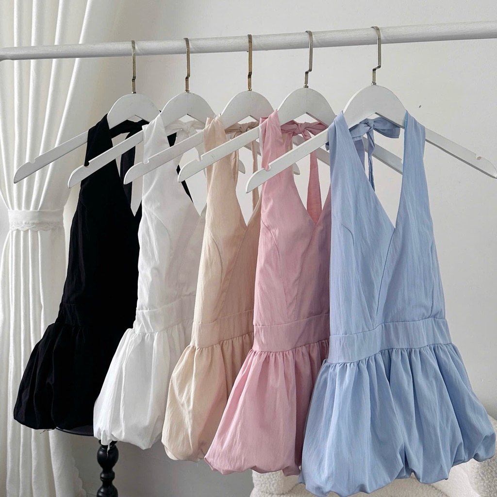 Áo Yếm Nữ Hở Lưng Hoa Nhí Cột Dây Sẵn Đệm Mút Chất Linen | BigBuy360 - bigbuy360.vn