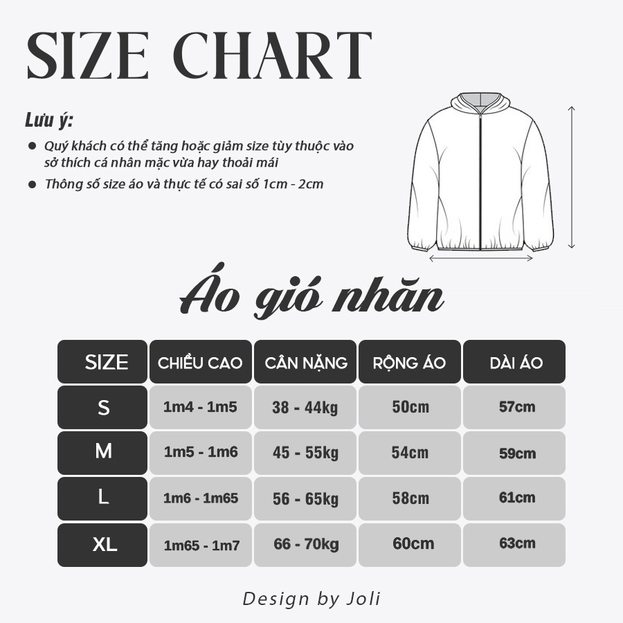 Áo Khoác Gió Nhăn, Áo Gió 1 Lớp Nam Nữ JOLI Mã BST02 In Hình Chống Nắng Thoáng Mát Có Mũ Form Rộng J Joli Trendy | BigBuy360 - bigbuy360.vn