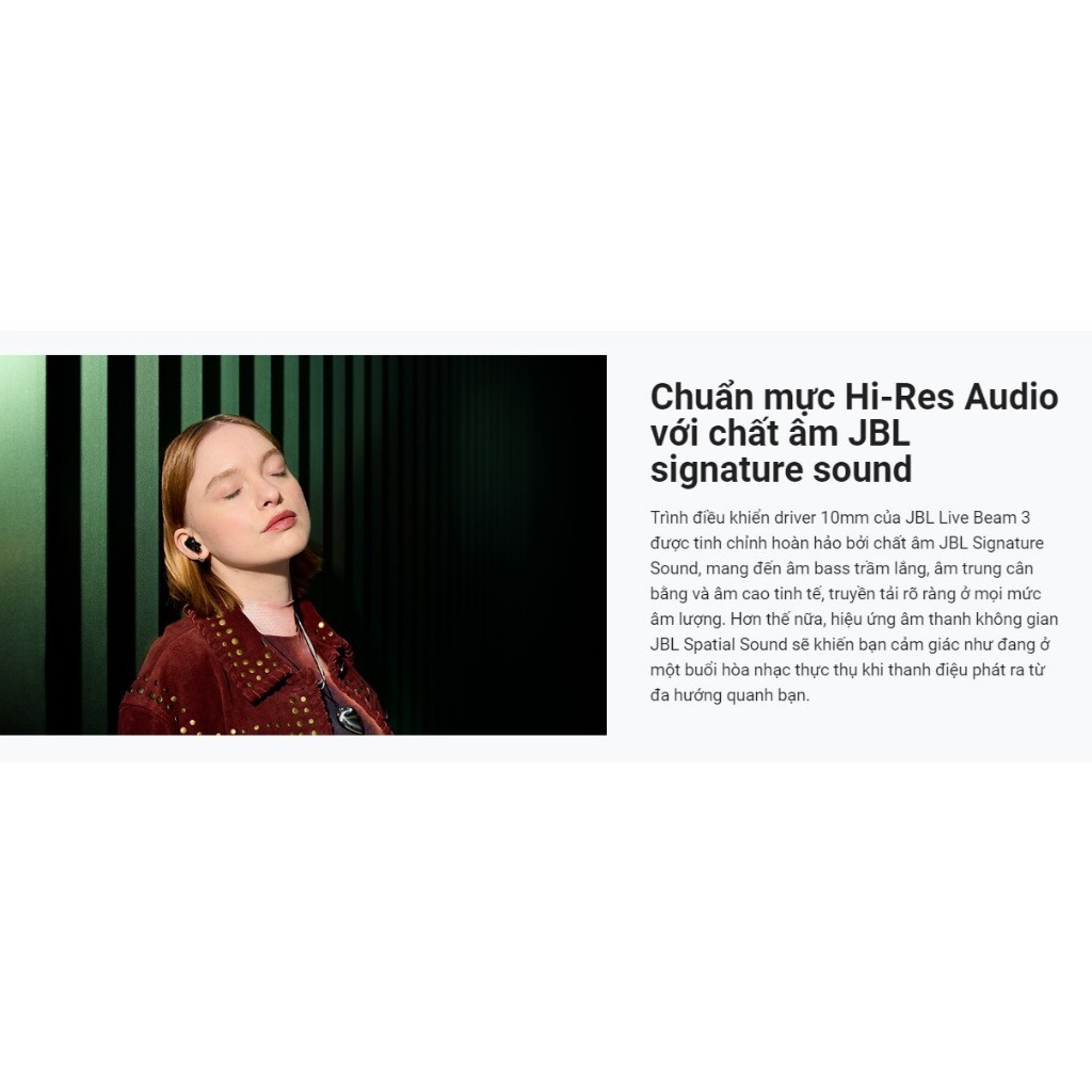 [New2025] Tai nghe JBL Live Beam 3 (Bluetooth 5.3 | Pin 12h | IP55 | Chống ồn ANC | LDAC | JBL Spatial | Màn hình LED) | BigBuy360 - bigbuy360.vn