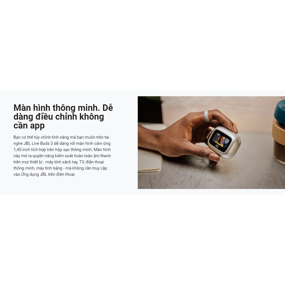 [New2025] Tai nghe JBL Live Beam 3 (Bluetooth 5.3 | Pin 12h | IP55 | Chống ồn ANC | LDAC | JBL Spatial | Màn hình LED) | BigBuy360 - bigbuy360.vn