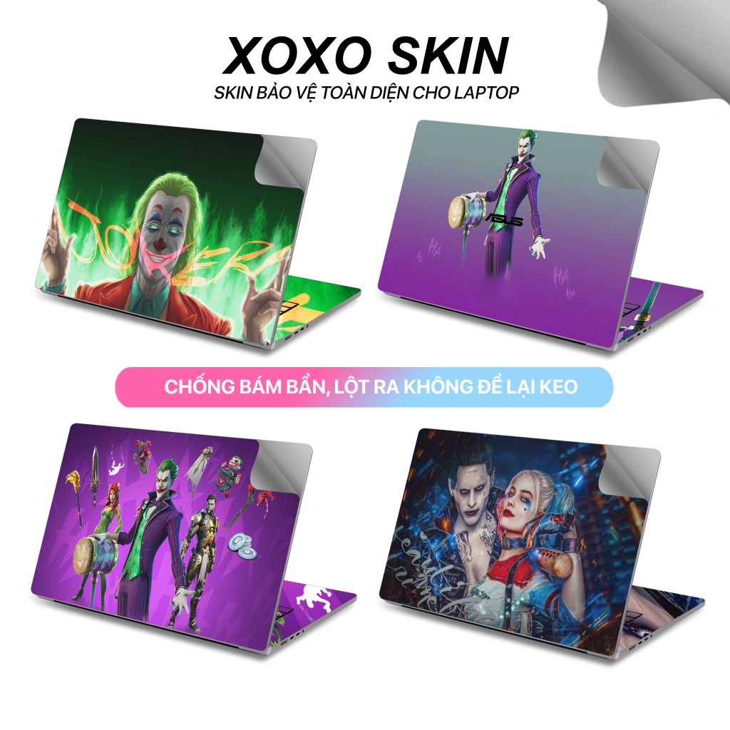Skin Dán Laptop Mẫu Joker - Miếng Dán Laptop Cắt Sẵn Theo Từng Model Máy
