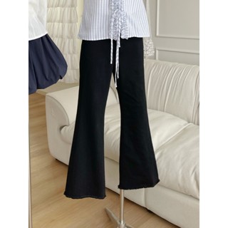 Quần jeans nữ LENCLOTHING Q840363 - Jean loe đen basic