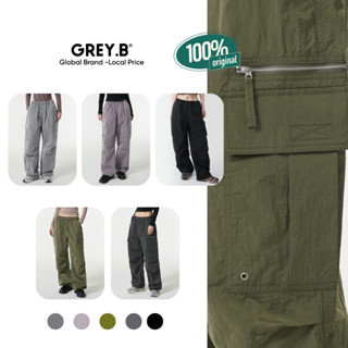 Quần Gió Mu.sin.sa Cargo Pants Parachute GREYB Unisex Oversize