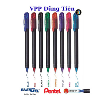  Bút gel Pentel energel ngòi METAL TIP 0.7mm bút bi mực nước các màu BL417 