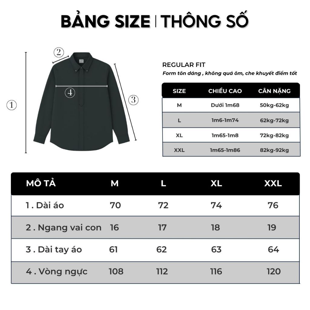 Sơ Mi Nam Dài Tay SIXMEN The Helm Vải Cotton Lạnh Cao Cấp Chống Nhăn Form Fit Tôn Dáng Lịch Lãm | BigBuy360 - bigbuy360.vn