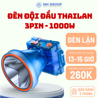 Đèn Pin Đội Đầu Thái Lan 3 Pin 1000W – Siêu Sáng, Chống Nước, Đi Rừng, Lặn Biển, Phượt Đêm