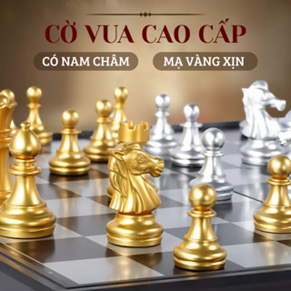  Đồ Chơi Cờ Vua Nam Châm Bàn Cờ Vua Quốc Tế Cờ Vua Cao Cấp Mạ Vàng Bạc Nhiều Kích Thước Cho Bé Chính Hãng 