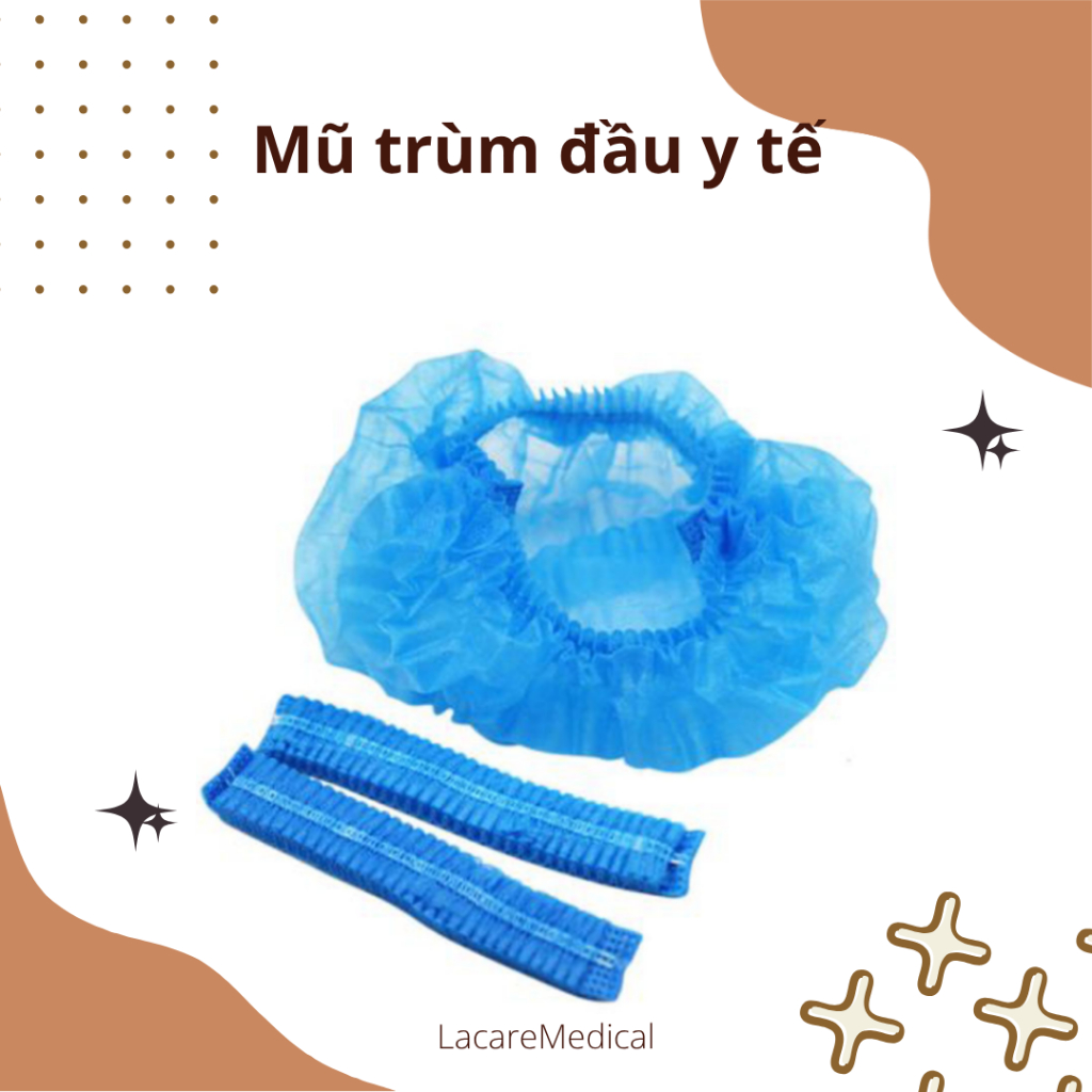[Bán lẻ 10 chiếc] Mũ trùm đầu y tế