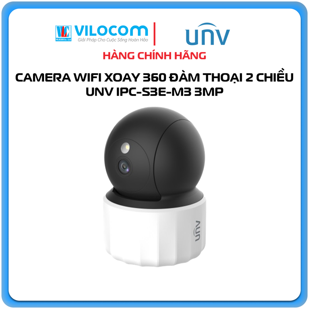 Camera S3E WIFI UNV IPC-S3E-M3 (3MP - Quay quét - Đàm thoại 2 chiều) - Hàng Chính Hãng