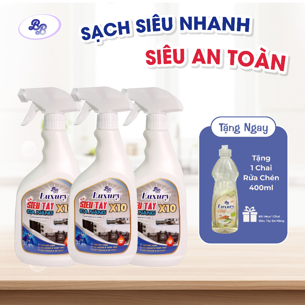 Siêu tẩy đa năng BB LUXURY tẩy sạch mọi vết bẩn