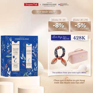 DATE 01/03/2026 Bộ đôi mặt nạ làm dịu Masque 50ml và Kem dưỡng ẩm siêu phục hồi Embryolisse 75ml