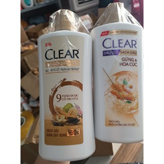 Dầu gội Clear 9 thảo dược cổ truyền làm sạch gàu giảm gãy rụng 618ml
