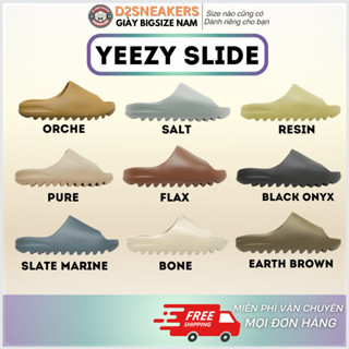 [CAO CẤP] Dép Yz Slide vân nhám chuẩn form đế cao nam nữ 2022 đi chơi, đi hằng ngày - Full Box có big size 44-48