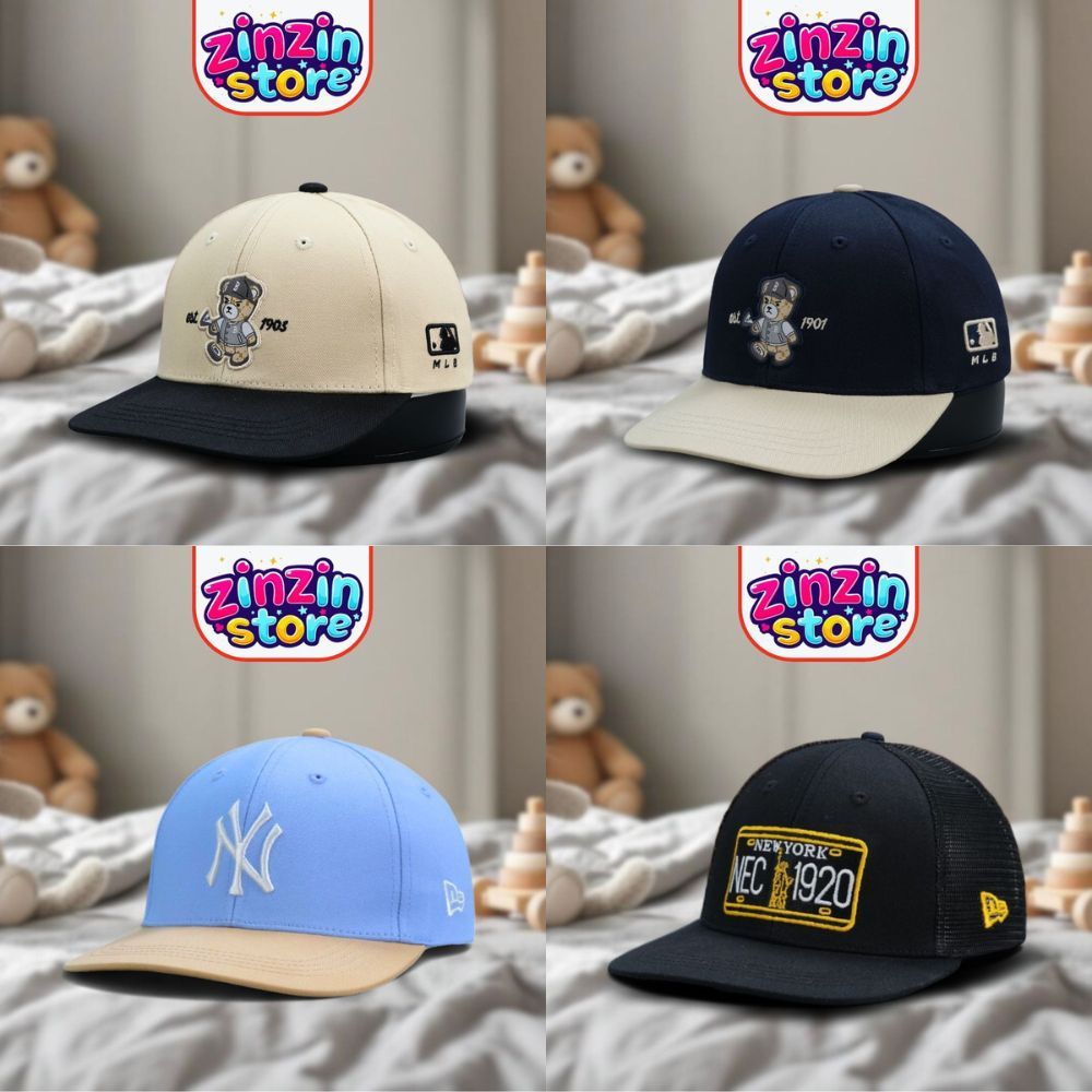 Mũ lưỡi trai thời trang trẻ em nón kết snapback mix Hàn Quốc cho bé trai và gái phối đồ hiện đại