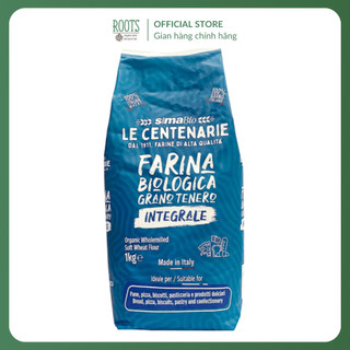 (Ship hỏa tốc) SIMABIO - Bột Mì Nguyên Cám Hữu Cơ, Le Centenarie, Organic Wholemilled Soft Wheat Flour (1kg)