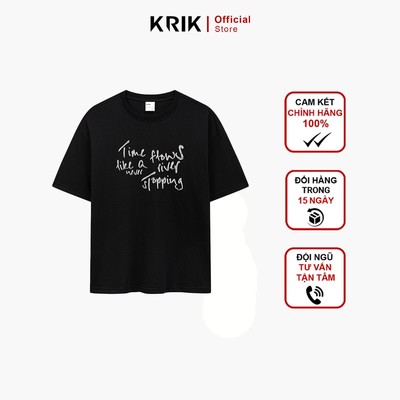 Áo Phông Nam KRIK Form Classic Chất Liệu Cao Cấp Mềm Mịn Cùng Họa Tiết In Chữ Trước Ngực Tinh Tế AP1360