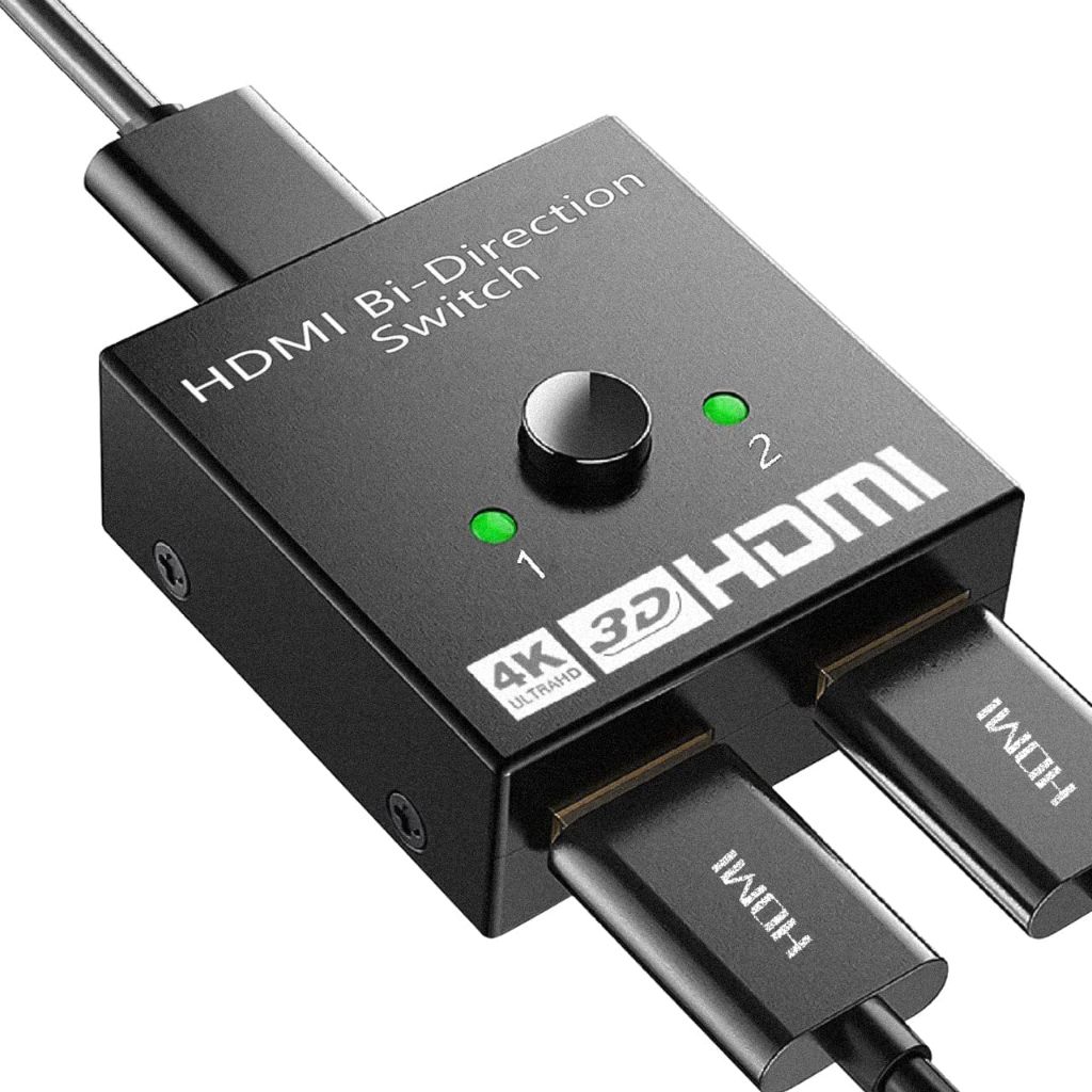 Bộ chia gộp HDMI 2 chiều 1 ra 2 hoặc 2 vào 1 hỗ trợ 4K UHD 3D HDMI Switch không cần nguồn