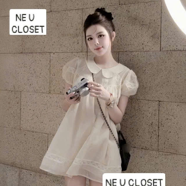 [HÀNG LOẠI 1] Váy babydoll dáng suông cổ sen đầm babydoll cổ sen đầm suông đầm bigsize đầm bầu váy b