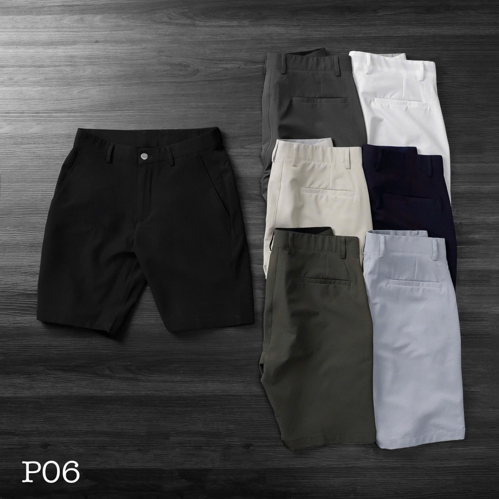 P06 Quần Short Golf Trơn Nam Thời Trang Basic