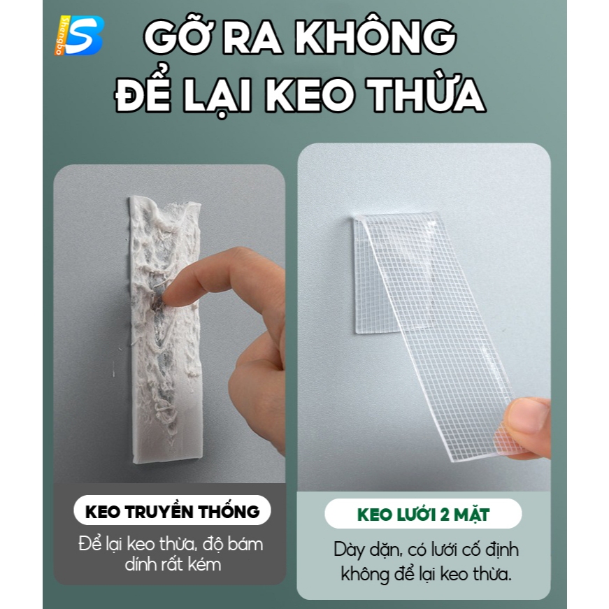  Băng keo nano lưới thủy tinh siêu dính bản 3cm Băng keo nano trong suốt sợi thủy tinh 