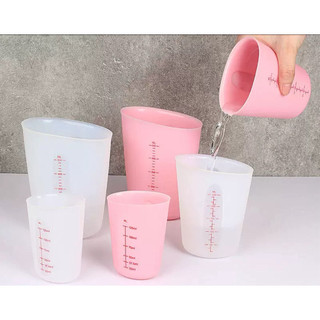 Ca đo lường silicon dẻo định lượng ml chống bể 125ml 250ml 500ml