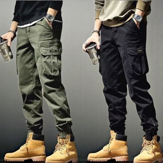 Quần Jogger Kaki - JG3 Quần Jogger Kaki Túi Hộp Nam, Chất Vải Kaki Dầy Dặn Double 2T