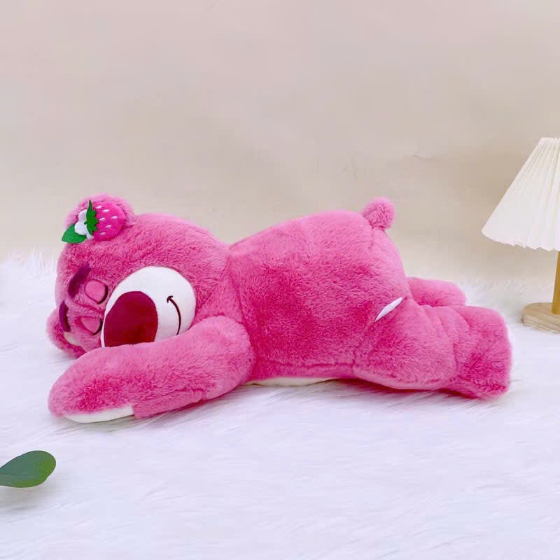 (Giá Tốt Nhất) Gấu Bông Lotso Gấu Bông Lotso Dâu ,Gấu Dâu Nằm Ngủ Dễ Thương
