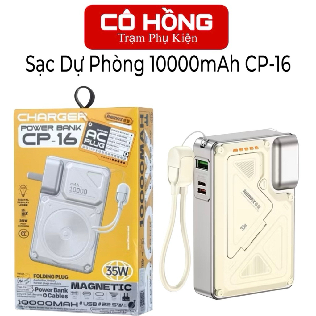 Pin Dự Phòng Remax 35W - Dung Lượng Lớn, Sạc Nhanh, Thiết Kế Gaming