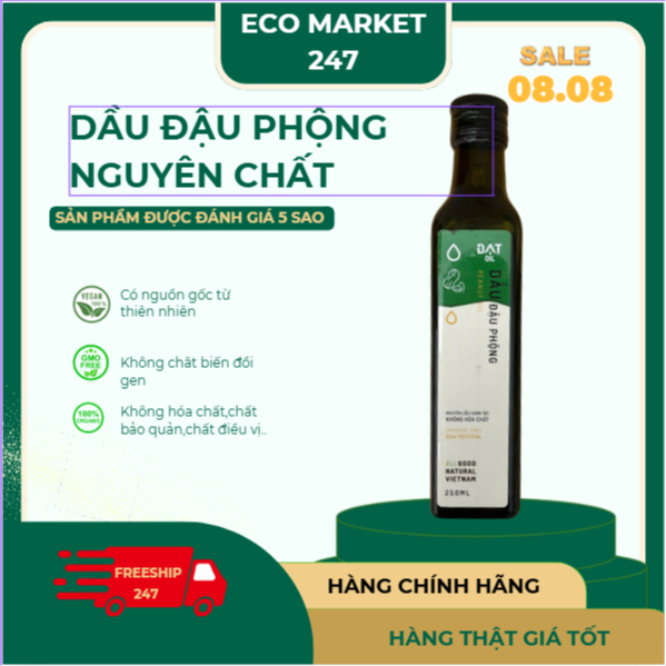 Dầu đậu phộng nguyên chất Đạt Butter 250ml