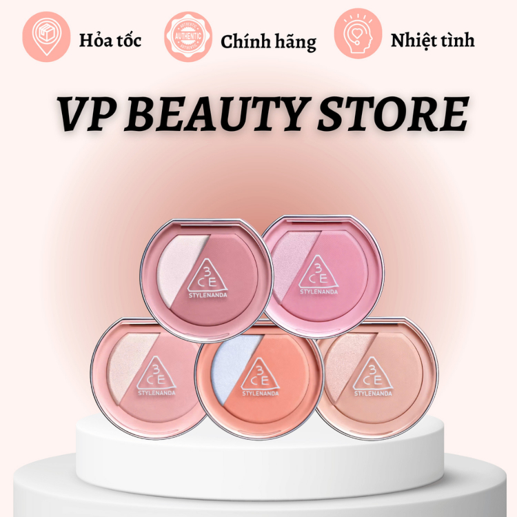 3CE Blushlighter Phấn Má Hồng Bắt Sáng 9g