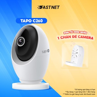 Camera An Ninh Wi-Fi Tapo C260 Chất Lượng 4k 8MP | Quay 360°, Tầm Nhìn Đêm, Tích Hợp AI