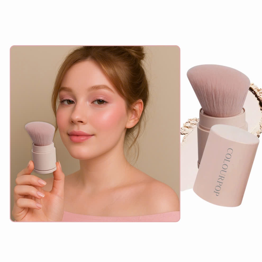 Cọ tán má hồng kem - tán nền mini có nắp đậy COLOURPOP Kabuki Multi purpose C122