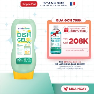  Nước rửa chén bát cho máy rửa chén Stanhome Dish Gel Hương Chanh Bạc Hà Làm Sạch Dầu Mỡ 720ML 