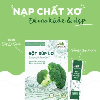 Bột súp lơ nguyên chất Goce (Bông cải xanh) - 72g (24 gói x 3g)