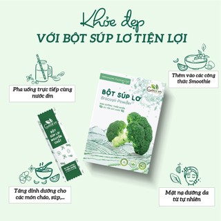 Bột súp lơ nguyên chất Goce (Bông cải xanh) - 72g (24 gói x 3g)