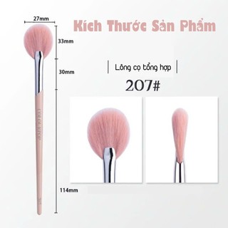 COLOURPOP Cọ trang điểm hình quạt tròn Cọ highlight tán phấn lông cọ mềm mại Fan Highlight C207
