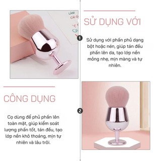 Cọ Phủ Phấn Siêu Mềm Có Tay Cầm COLOURPOP Powder Kabuki C166