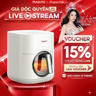  Nồi chiên không dầu Masuto MSQueen 6L màn hình cảm ứng đốt 2 tầng đối lưu không cần trở lật 