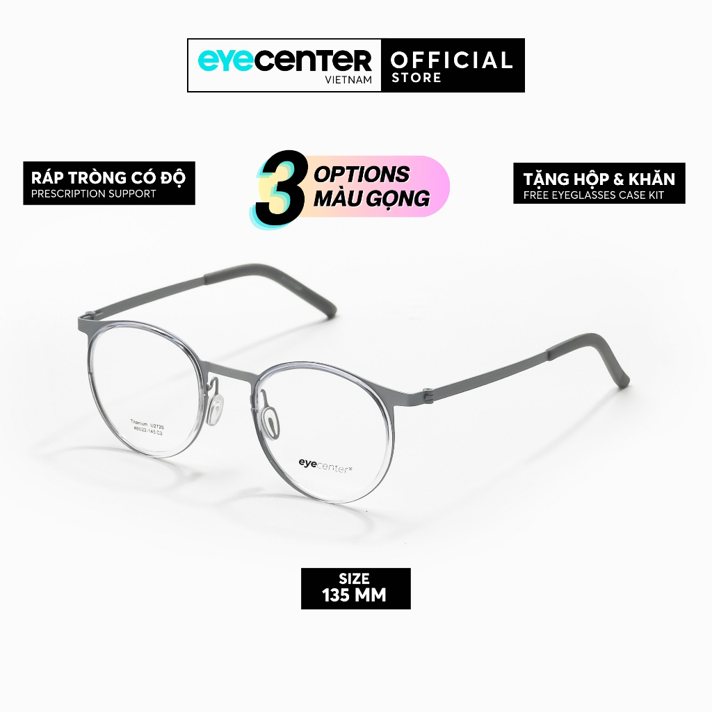 Gọng kính cận nam nữ Titanium PRTI 32 chính hãng Posesion Eyewear nhập khẩu by Eye Center Vietnam
