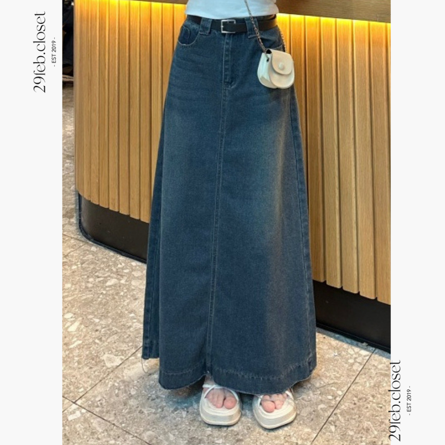 Chân Váy Jeans Bò Dáng Suông Dài Lưng Cao Tua Rua Gấu Thời Trang Hàn Quốc - 29feb.closet - CV43 | BigBuy360 - bigbuy360.vn