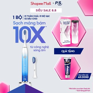 Bàn Chải Điện P/S S100 PRO - Công Nghệ Sóng Âm, Chải Sạch Mảng Bám Tới 10X