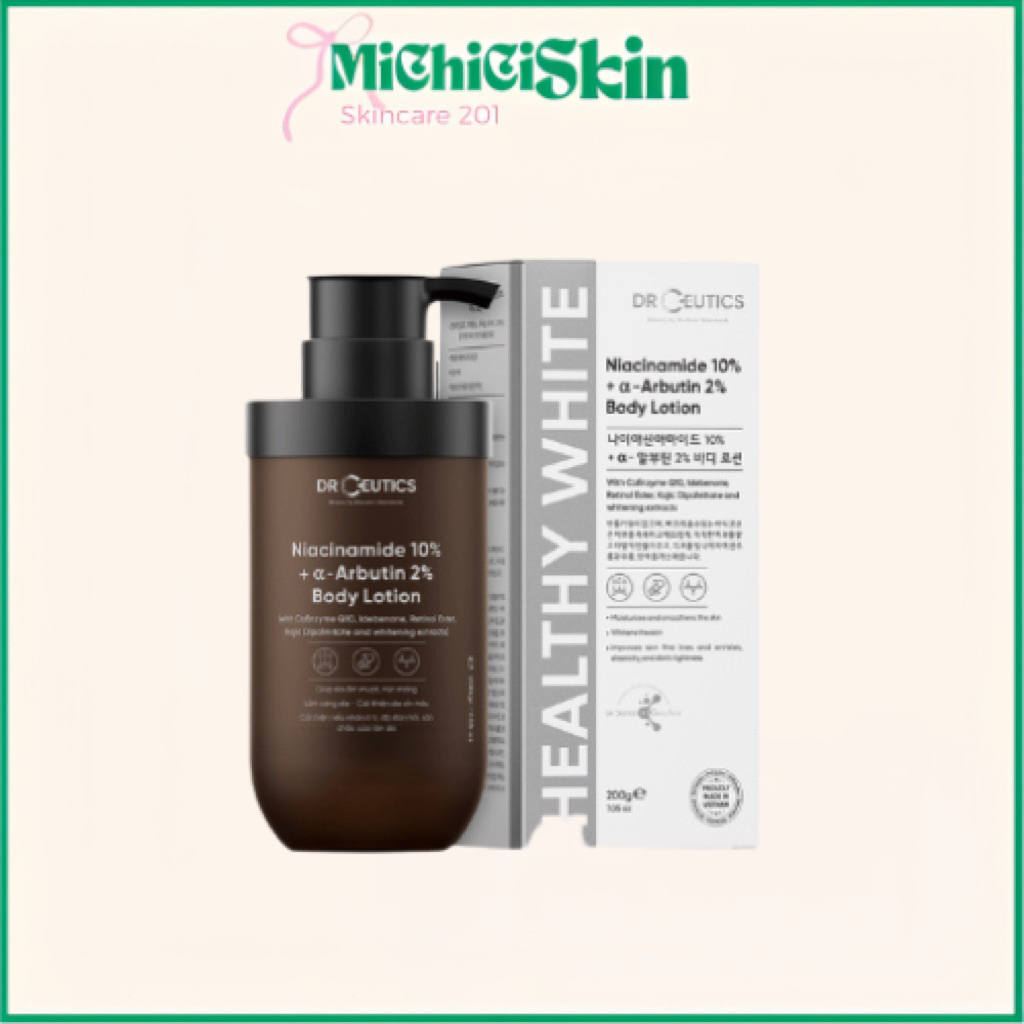 [MICHICI Skin] Sữa Dưỡng Thể DrCeutics Trắng Da Body Niacinamide Body Lotion Sáng Da DrCeutics 200g